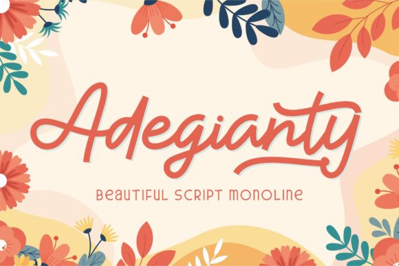 Adegianty: A Charming Script Font for Makers