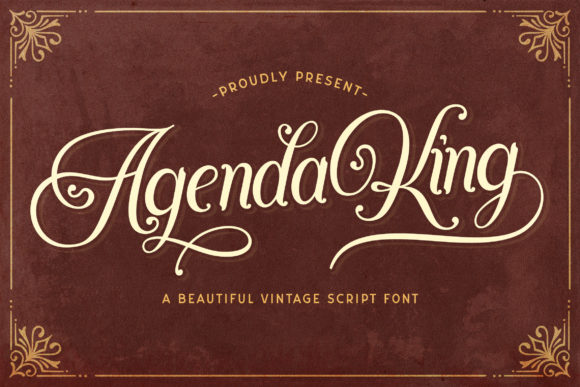 Agenda King: A Versatile Script Font for Editorial Design