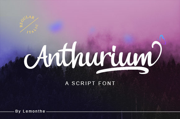 Anthurium: A Premium Handwritten Font for Brand Identity
