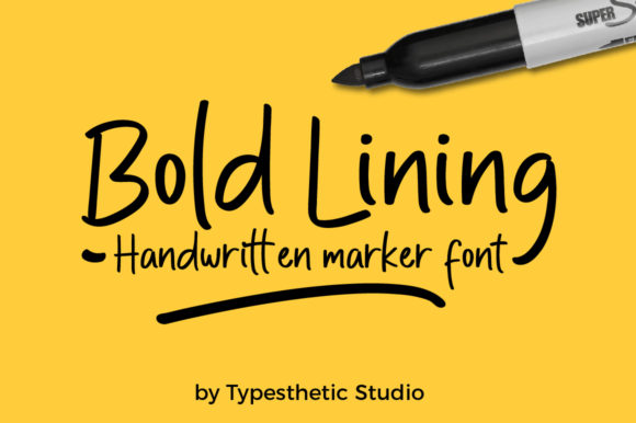Bold Lining: A Handwritten Font for Authentic Branding