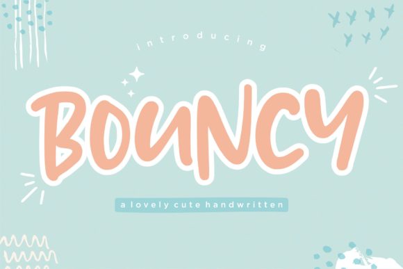 Bouncy: A Friendly Handwritten Font for Editors