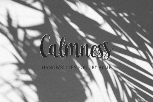 Calmness: A Timeless Handwritten Font for Your Brand