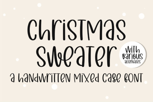 Christmas Sweater Font for Web Design