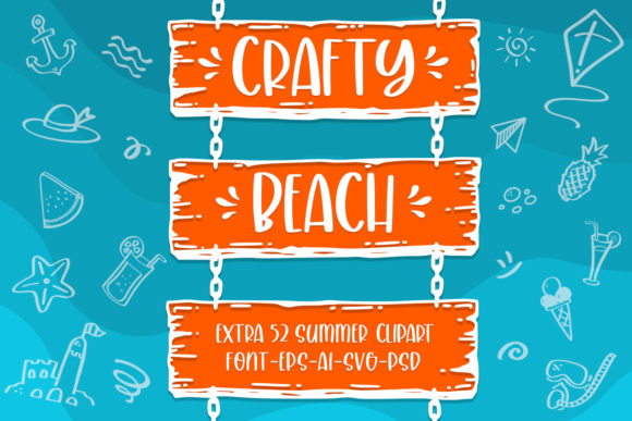 Crafty Beach: A Handwritten Font for Summer Editorial Design