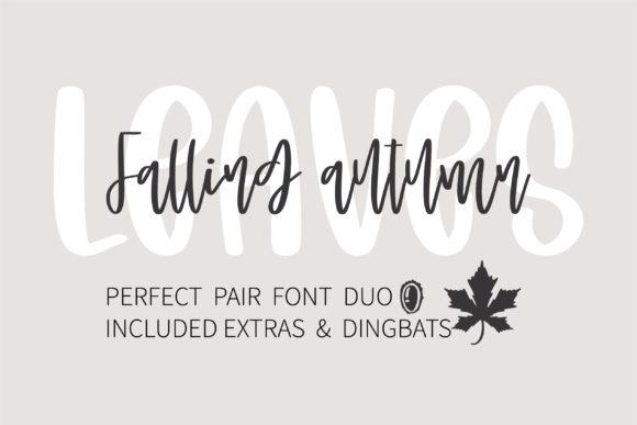 Falling Autumn Leaves: A Handwritten Font for Makers