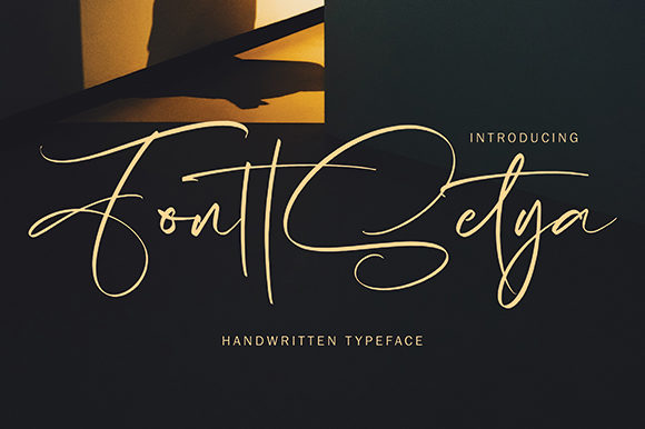 FonttSetya: The Elegant Handwritten Font for Small Business