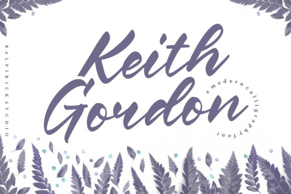 Keith Gordon: A Charming Script Font for Editorial Design