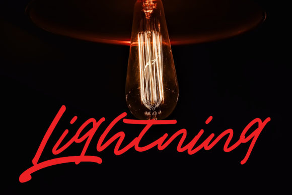 Lightning: A Handwritten Font for Editorial Design