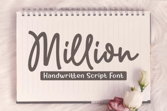 Million: A Sweet Handwritten Font for Makers