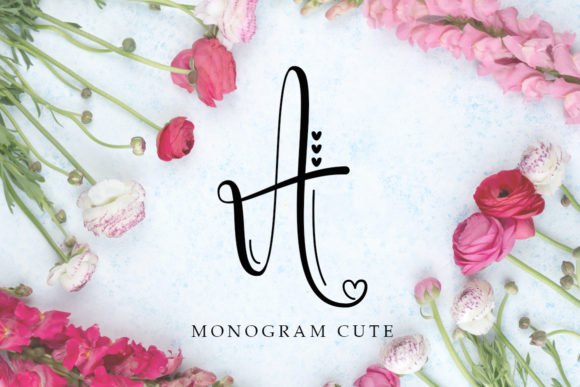 Monogram Cute: A Romantic Script Font for Makers