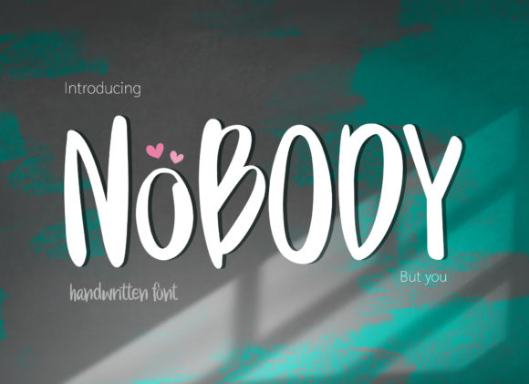 Nobody: A Quirky Handwritten Font for Brand Identity