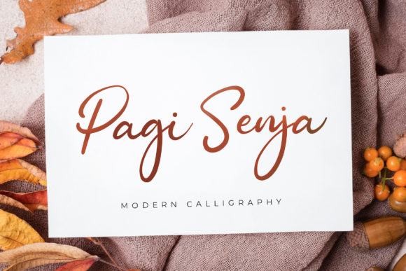 Pagi Senja: A Handwritten Font for Modern Web Design