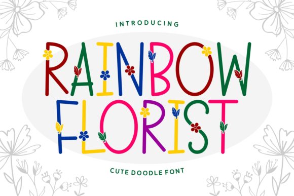 Rainbow Florist: A Floral Handwritten Font for Makers