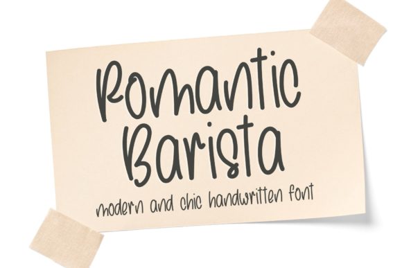 Romantic Barista: A Modern Script Font for Web Design