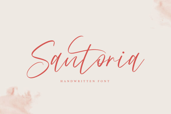 Santoria: A Charming Script Font for Handmade Creators
