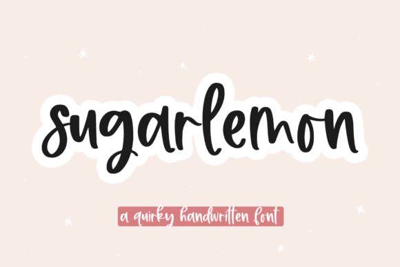Sugarlemon: A Handwritten Font for Crafters