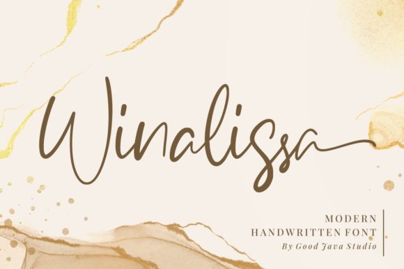 Winalissa: A Flowing Handwritten Font for Editorial Design