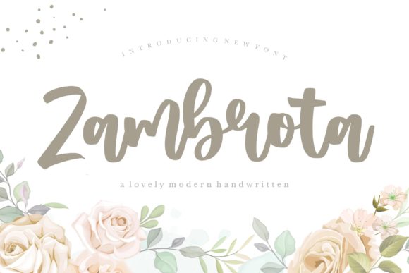 Zambrota: A Handwritten Font for Modern Web Design